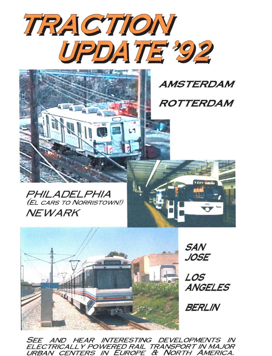 Traction Update '92 East Coast, West Coast & Europe Carson Video