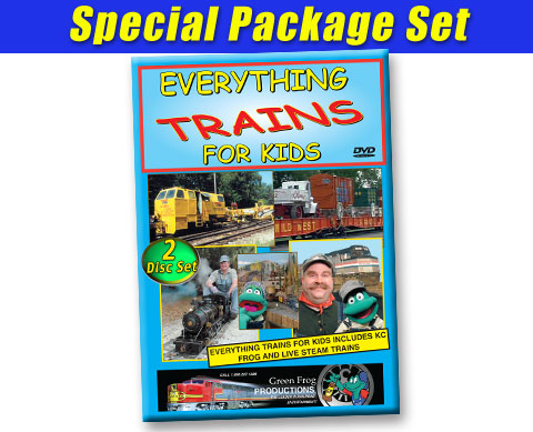 Everything Trains For Kids Package Set 5 Programs 2-Disc Set DVD Green Frog Productions
