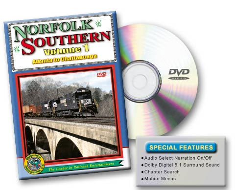 Norfolk Southern Volume 1, Atlanta to Chattanooga DVD Green Frog Productions