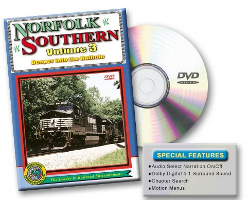 Norfolk Southern Volume 3, Rathole, Oakdale DVD Green Frog Productions