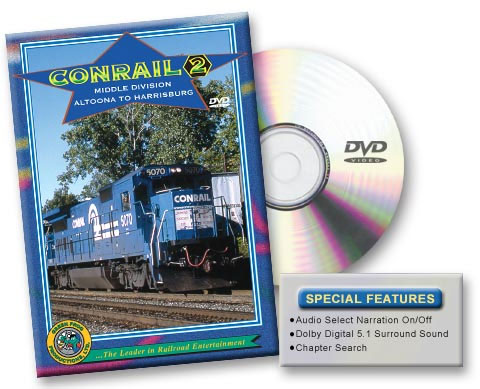 Conrail, Volume 2, Middle Division Altoona to Harrisburg DVD Green Frog Productions