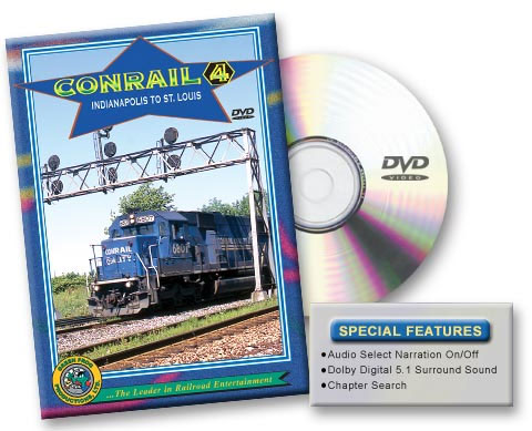 Conrail 4 Indianapolis to St Louis DVD Green Frog Productions