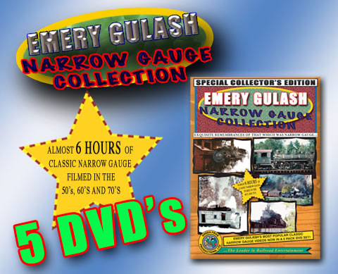 Emery Gulash Narrow Gauge Collection 5 DVD Set Over 6 Hours DVD Green Frog Productions
