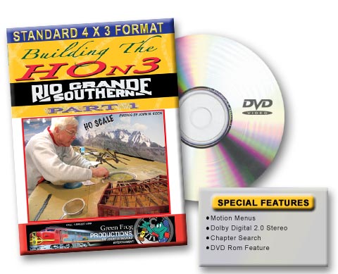 Building the HOn3 Rio Grande Southern Part 1 DVD Green Frog Productions