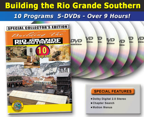Building the Rio Grande Southern On3 - 10 Programs - 5 Discs - 9+ Hours DVD Green Frog Productions