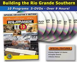 Building the Rio Grande Southern On3 - 10 Programs - 5 Discs - 9+ Hours DVD