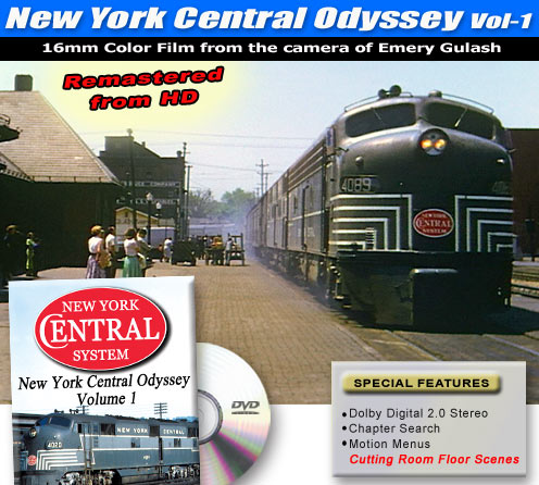 New York Central System New Central Odyssey Volume 1 Emery Gulash DVD Green Frog Productions