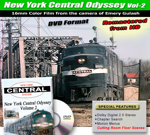 New York Central Odyssey Volume 2 Emery Gulash 2-Disc Set DVD Green Frog Productions