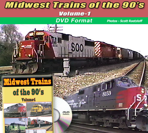 Midwest Trains of the 90s Volume 1 DVD Green Frog Productions