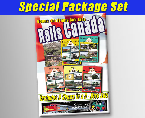 Rails Canada - Includes 6 Shows in a 3 Disc Set DVD Green Frog Productions