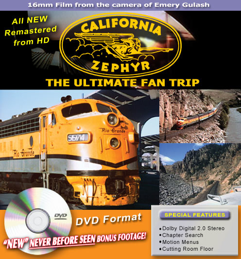 California Zephyr Ultimate Fan Trip Emery Gulash DVD Green Frog Productions
