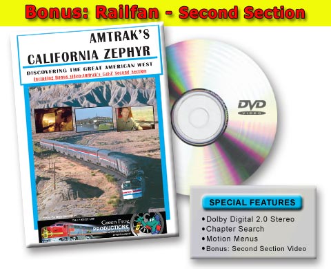 Amtrak's Calfornia Zephyr - Discovering the Great American West DVD Green Frog Productions