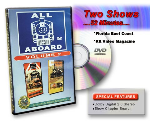 All Aboard Vol 2 Florida East Coast Railroad & Railroad Video Magazine DVD Green Frog Productions