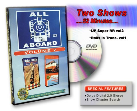 All Aboard Vol 7 Union Pacific Super Railroad Volume 2 & Rails in Transition Volume 1 DVD Green Frog Productions
