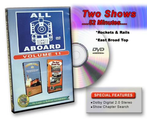 All Aboard Vol11 Rockets & Rails-The NASA Railroad & The East Broad Top DVD Green Frog Productions