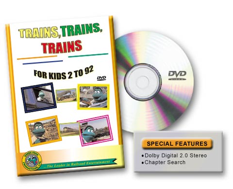 Trains, Trains, Trains For Kids 2 to 92 DVD Green Frog Productions