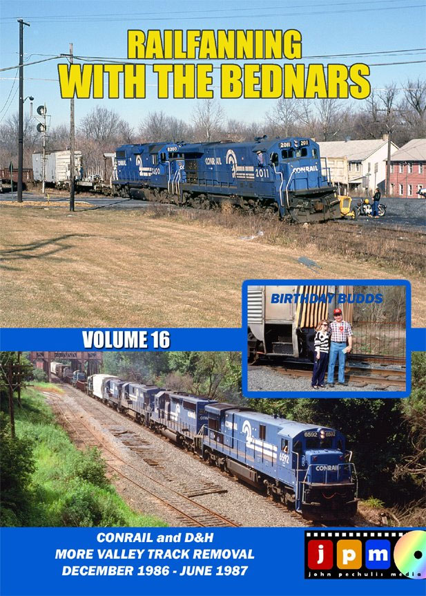 Railfanning with the Bednars Volume 16 Conrail D&H 1986-1987 DVD John Pechulis Media RFWTBV16