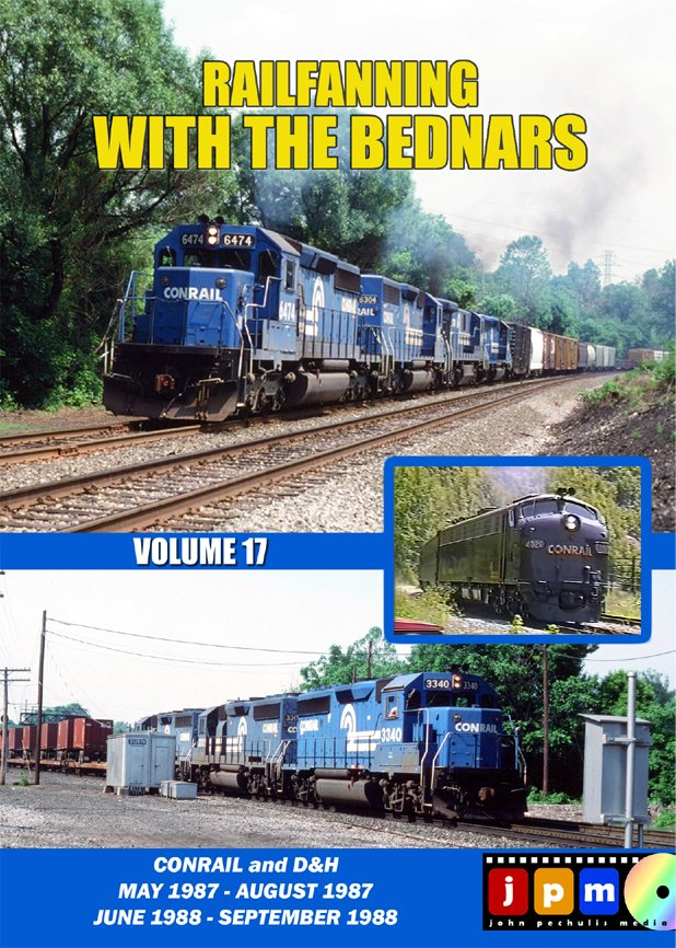 Railfanning with the Bednars Volume 17 Conrail D&H 1987-1988 DVD John Pechulis Media RFWTBV17