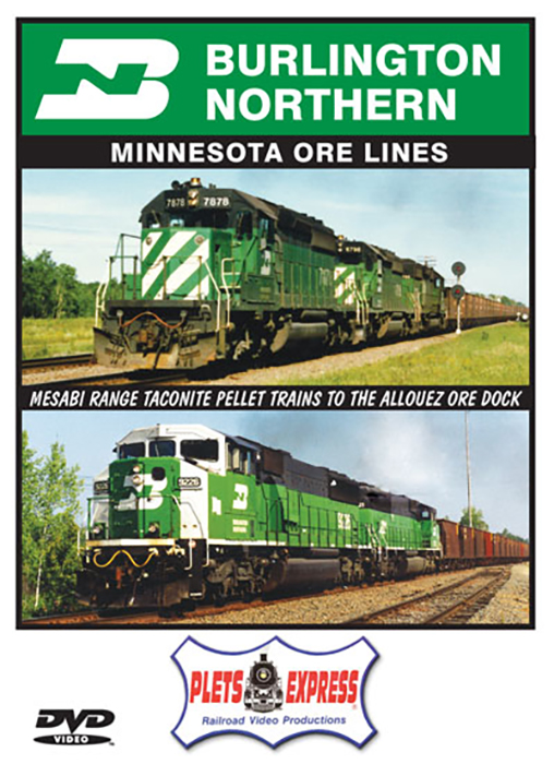 Burlington Northern - Minnesota Ore Lines DVD Plets Express 128BNMND 753182987574