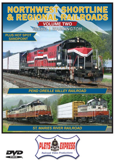Northwest Shortline & Regional Railroads Volume 2 Idaho Washington DVD Plets Express 124NWSL2D 753182981246