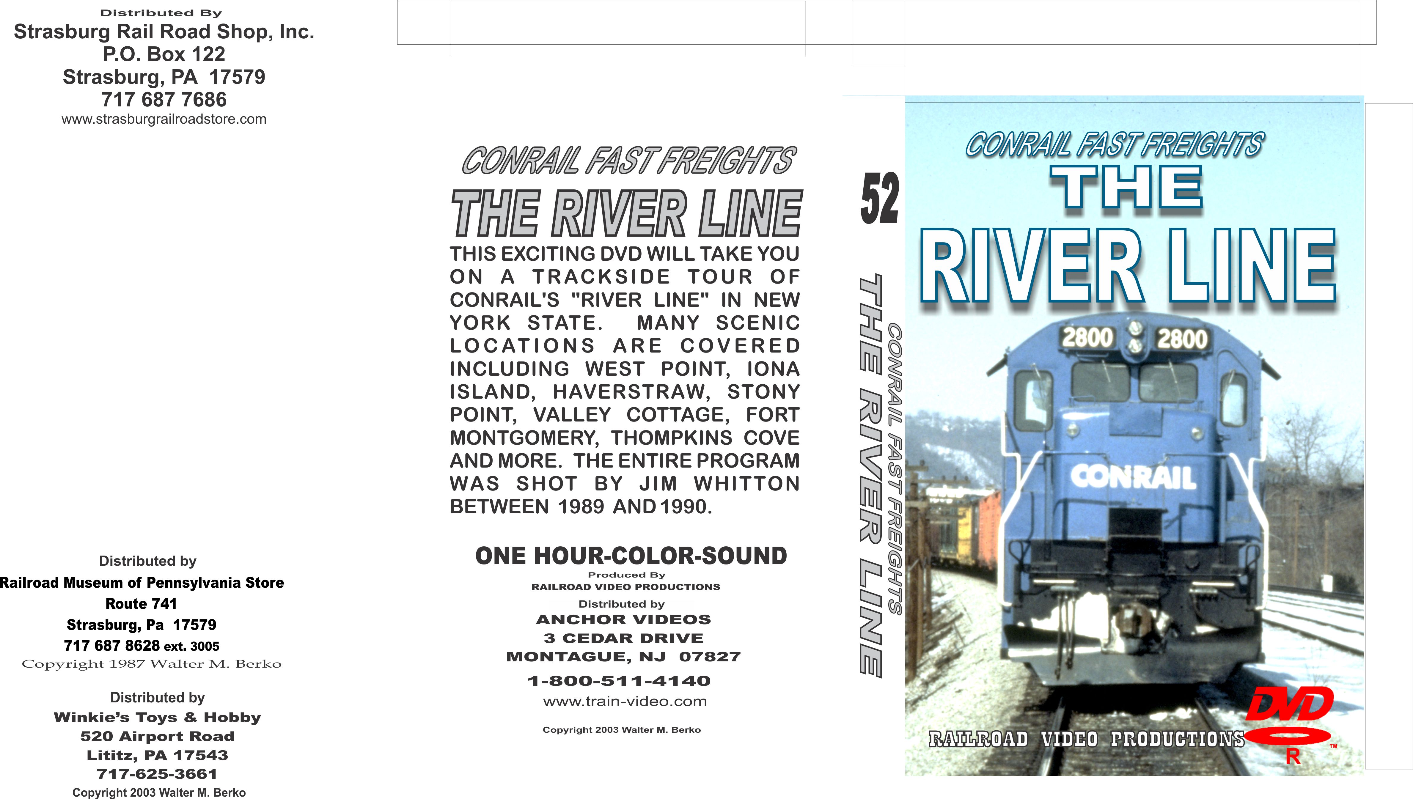 Conrail Fast Freights "The River Line" Railroad Video Productions