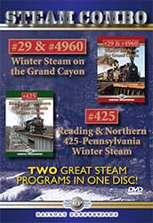 Winter Steam on the Grand Canyon & Reading & Northern 425 Pennsylvania Winter Steam Combo DVD