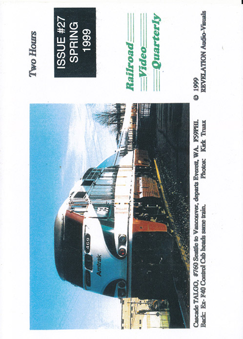 Railroad Video Quarterly Issue 27 Spring 1999 DVD Revelation Video RVQ-Q27