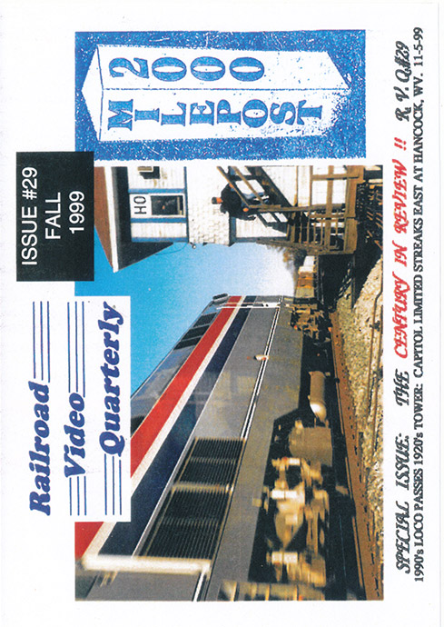 Railroad Video Quarterly Issue 29 Fall 1999 DVD Revelation Video RVQ-Q29