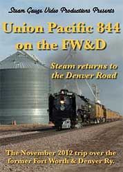 Union Pacific 844 on the FW&D November 2012 Trip DVD